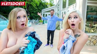LETSDOEIT - (Bailey Brooke &amp;amp; Kiara Cole), Venkovní Bazén, Sex S Dvěma Sexy Babes Blázen